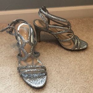 Silver Sparkly Heels